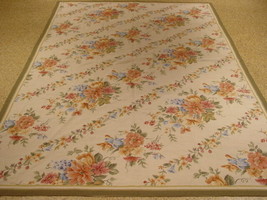 Needlepoint rug 6x9  Designer Handwoven S10?0817 - $841.74