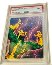 Marvel Masterpieces Comic Card 1992 Sky Box PSA 9 Spider-Man Electro #23 POP 8 - £395.64 GBP