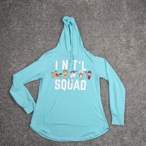Disney Parks Hoodie Women Small Blue Its a Small World - Intl Squad Sweatshirt - £11.98 GBP