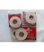 Lot Of 4 Scotch Glass Cloth Electrical Tape No 27 3/4 66 ft .007 in 3M U... - €34,69 EUR
