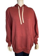 Buffalo David Bitton Red Fleece Hooded Pull Over Sweatshirt Size 2X, NWOT - $28.49