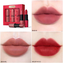 MAC 3-Pc Three Cheers! Lipstick Set Valentines MATTE Whirl Ruby Woo Mehr... - $39.55