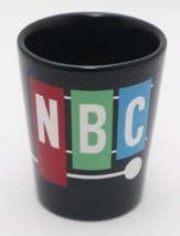 NBC black ceramic shot glass toothpick holder collectible - $5.91