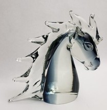 Formia Vetri Di Murano Horse Head Glass Sculpture Italy - £155.67 GBP