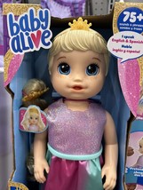 Baby Alive Princess Ellie Grows Up Doll with Blonde Hair Growing &amp; Talking New - £27.51 GBP