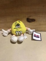 Mars M&amp;Ms World Las Vegas Yellow M&amp;M Plush Bean Bag Toy Souvenir with Tags - £4.94 GBP