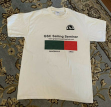 GSC Sailing Seminar Tshirt Size Medium Grape Vine Sailing Club WHITE - $14.01