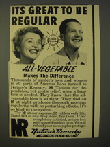 1950 Nature&#39;s Remedy NR Tablets Ad - It&#39;s great to be regular - £14.48 GBP
