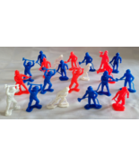 1960&#39;S FIREFIGHTER TOY LOT MIXED COLLECTION VINTAGE KIDS PLAY FIGURES RE... - $41.01 CAD