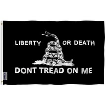 Anley 3x5 Foot Liberty Or Death Gadsden Flag - Don&#39;t Tread On Me Flags - £5.16 GBP