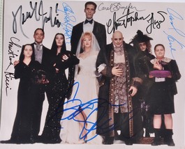 Addams Family Values Cast Signed Photo x7- Raul Julia, Anjelica Huston w/coa - £595.61 GBP