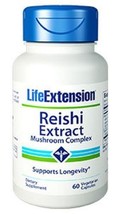 MAKE OFFER! 2 Pack Life Extension Reishi Extract Mushroom Complex 60 caps - £35.39 GBP