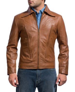 New X-Men Days of Future Past Wolverine Handmade Camel Color Leather Jacket  201