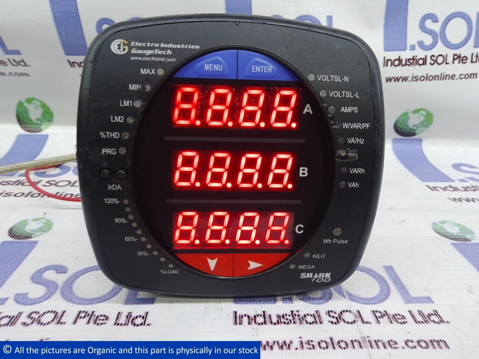 Electro Ind SHARK 100-60-10-V2-D2-485P-X-M68 Multifunction Power &amp; Energ... - $699.00