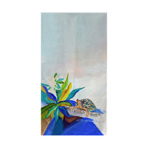 Betsy Drake Turtle &amp; Lily Beach Towel - £48.47 GBP