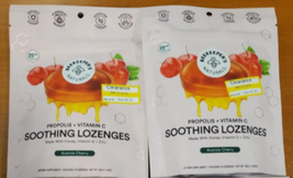2 Bags: Beekeepers Naturals Propolis Soothing Lozenges Cherry (Exp 8/15/27) - $22.19 CAD