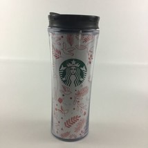 Starbucks Coffee Christmas Holiday Red White Cup Tumbler 16oz Insulated Flip Lid - £20.14 GBP