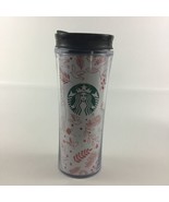 Starbucks Coffee Christmas Holiday Red White Cup Tumbler 16oz Insulated ... - £20.35 GBP