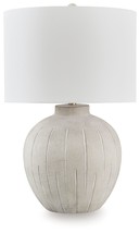 Calbert - Warm Gray - Poly Table Lamp - $93.00