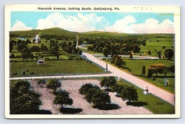 Postcard Hancock Avenue Looking South Gettysburg Pennsylvania PA - £3.55 GBP