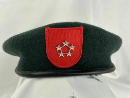 US Army 7th Special Forces Group Green Beret Officer 5  General Rank Hat - £71.28 GBP