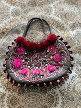 Ipa Nima Women’s Bag Pink/Gray/Pearls Beautiful Handbag Purse - $9.60
