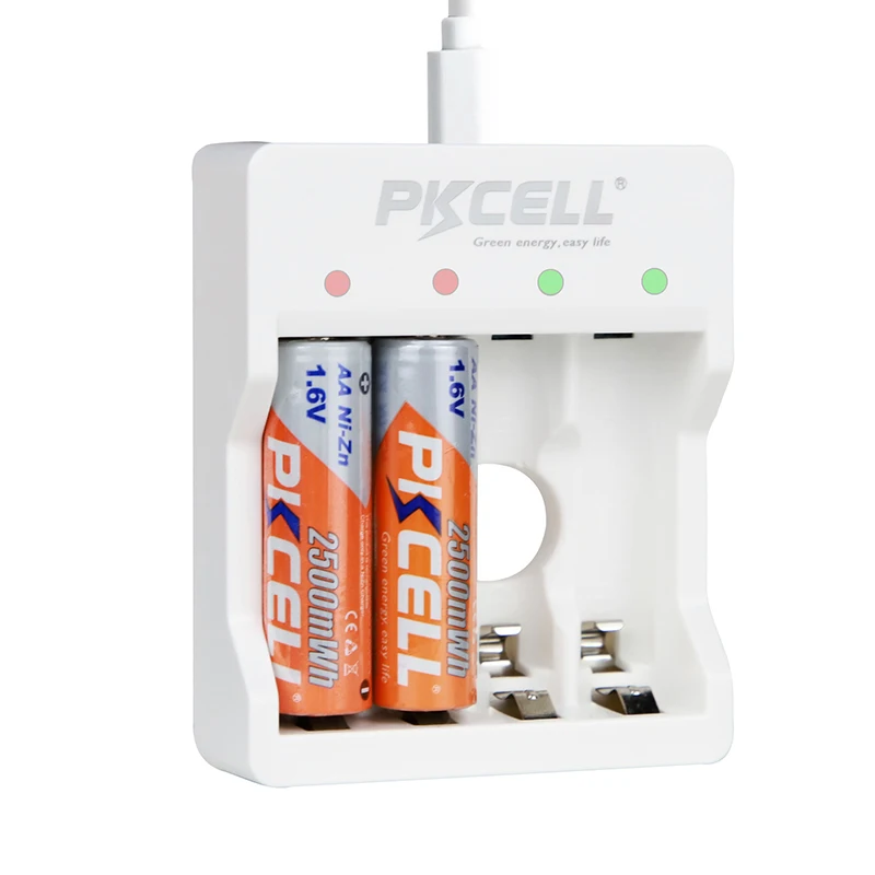 House Home 4Pcs PKCELL 1.6V AA 2250mWhrs to 2500mWh Batteries NIZN aa Rechargeab - £61.76 GBP
