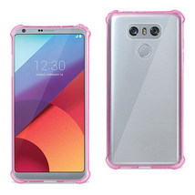 [Pack Of 2] Reiko LG G6 Clear Bumper Case With Air Cushion Shock Absorption I... - £18.14 GBP