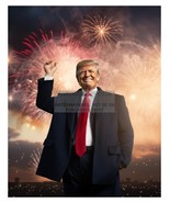 PRESIDENT DONALD TRUMP LOT OF 10 PATRIOTIC DINOSAUIR CHRISTMAS 8X10 AI P... - £37.35 GBP