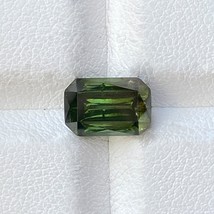 Natural Unheated Green Zircon 3.63 Cts Emerald Cut Loose Gemstone - £239.80 GBP