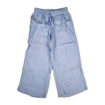 J. Crew Pants Womens Size Medium Wide-Leg Seaside Pant In Linen Light Blue - $655.86 MXN