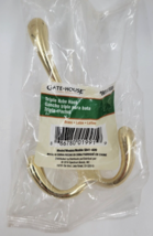 Gatehouse 3-Hook Brass Towel Robe Coat Hook 3&quot; Polished Brass Finish #803705 - £6.27 GBP