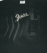 Fender Guitar Men&#39;s Black Tshirt Rock &amp; Roll Lifestyle Large - £27.56 GBP