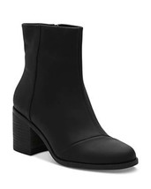 TOMS Women&#39;s Evelyn Leather Heeled Boot | Black | Size 5.5 | - $50.00