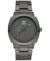 I. N.c. Uomo Nero e Oro Tono Clean Cuscino Braccialetto a Maglie 44mm Orologio - £31.95 GBP