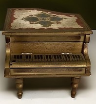 Vintage Italian Style Wood Music Box w/Ballerina Plays “Somewhere My Love” Works - $50.45