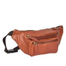 DR377 Real Leather Bum Bag Belt Waist Pack Brown - £22.70 GBP