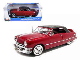 1950 Ford Soft Top Red 1/18 Diecast Model Car by Maisto - £50.89 GBP