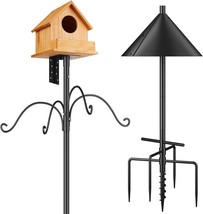 Bird Feeders Pole, Bird House Pole 92 Inch, Adjustable Heavy Duty Bird Feeder St - £62.34 GBP