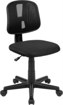 Black Mesh Mid-Back Task Office Chair With A Pivoting Back From Flash Fu... - £48.50 GBP