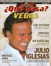 Julio Iglesias, Michael Mina  Que Pasa? Vegas Magazine  En Espanol Mayo 2010 - £4.68 GBP
