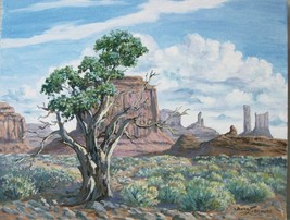 Monument Valley National Park Original Oil Painting by Irene Livermore  - £237.04 GBP