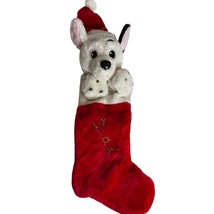 Vtg Disney 101 Dalmations Plush Dog Pup Head Christmas Stocking. 22” Long - £9.31 GBP