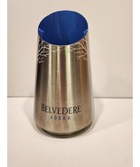 Belvedere Vodka Bottle Holder Ice Bucket Chiller Stainless Steele Silver... - $12.86