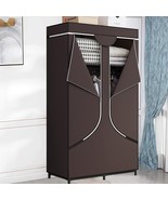 Portable Wardrobe Closet Storage Organizer Metal Hanging Rack - $52.99