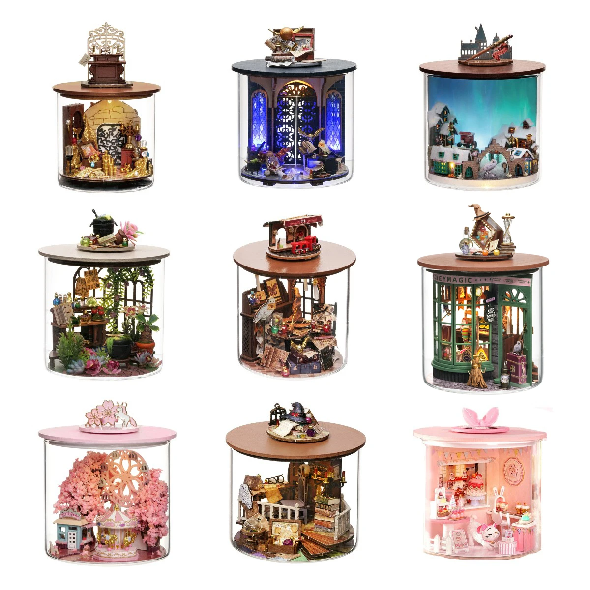 DIY Mini Casa Wooden Doll Houses Miniature Building Kit Time Magic Garden - £23.64 GBP