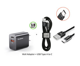 18W Wall Charger + 3 Ft Type A To C Usb For Tcl 40 Xl T608M - £9.32 GBP