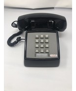 Vintage Bell System Property Push Button Phone Black Western Electric 25... - $31.68