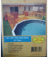 Pattern 16&#39; x 22&#39; Two Level Deck for 21&#39; Pool - $12.95