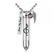 Clef Note Bullet Pendant Urn - Love Charms Option - $29.95
